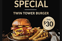 Brookwater Golf and Country Club burger promotion