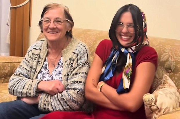 Infleuncer Celeste Joan with her nonna