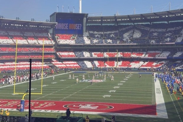 The pre-game card stunt made for one of the coolest visuals I’ve ever seen.