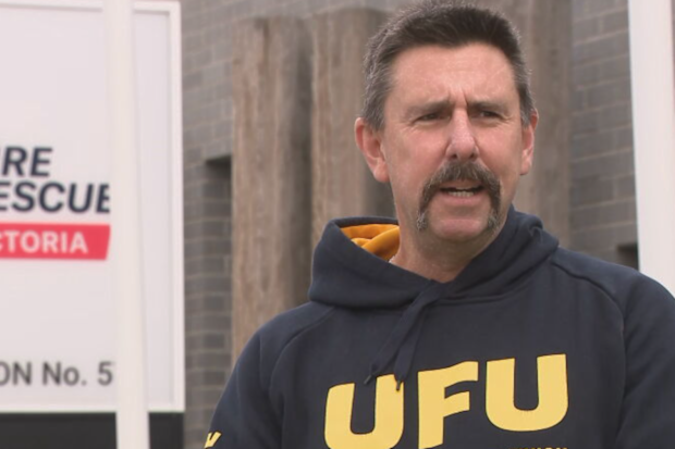 Veteran firefighter and United Firefighters Union Victoria (UFU) member David Abbey.