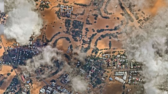 Lismore inundated by floodwaters on March 2, 2022.