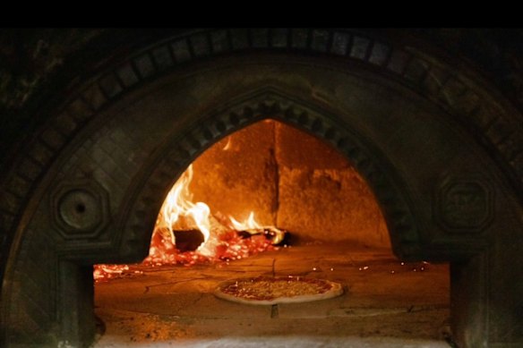 The woodfire oven. 