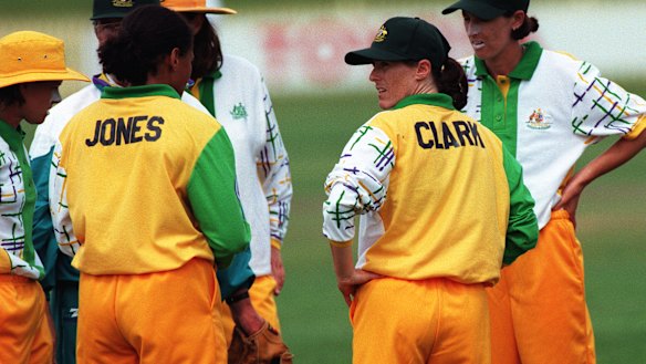 Clark in her playing days with Australia.