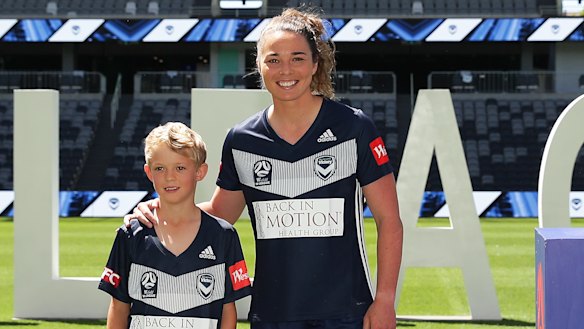 Jenna McCormick has switched AFLW for Melbourne Victory in the W-League, with her eyes on a Matildas spot at the 2020 Olympics. 