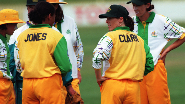 Clark in her playing days with Australia.