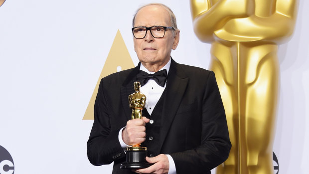 Composer Ennio Morricone, winner of the best original score Academy Award for The Hateful Eight in 2016,  has died at 91. 
