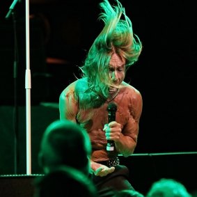 Iggy Pop on stage at the Sydney Opera House in April.