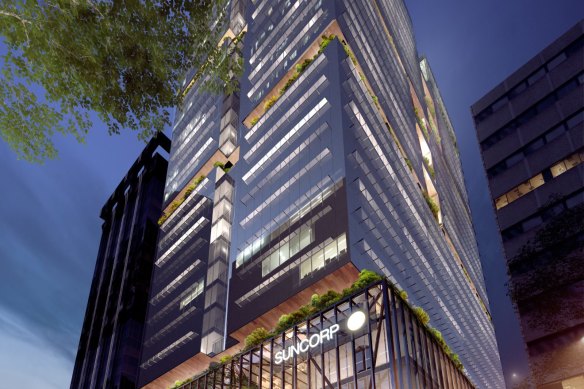 Mirvac's planned skyscraper for 80 Ann Street, Brisbane, and the future home of Suncorp.