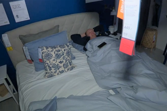 A heavy snowstorm forced customers and staff to sleep at an Ikea store in Denmark.