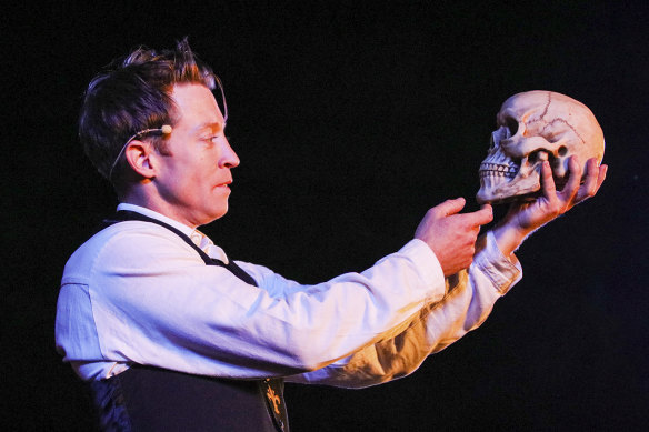 Andre de Vanny as Hamlet.