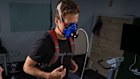 AFR reporter Euan Black (R) learns that a VO2 max test pushes you to your limits.
