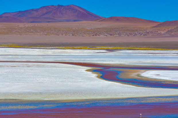 Extraterrestrial landscapes of the Uyuni salt flats.
