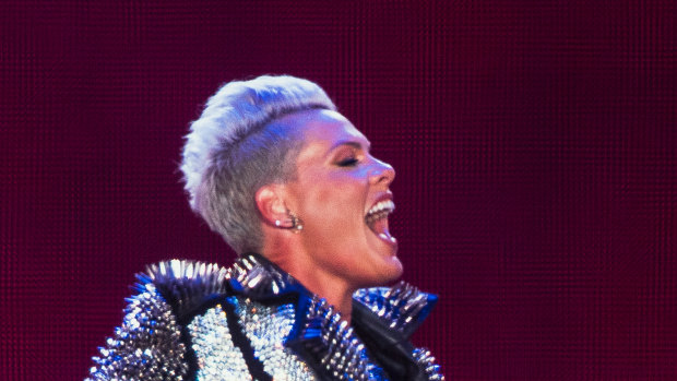P!nk gets the party started with her own acrobatic carnival
