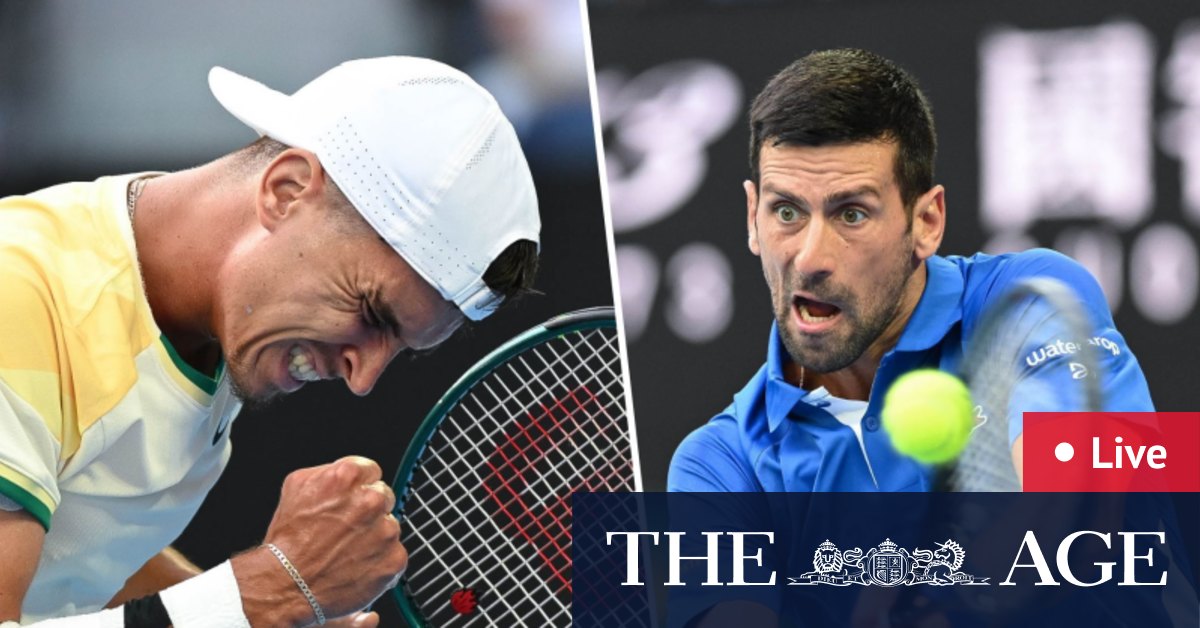 Australian Open 2024 LIVE updates Sinner v van de Zandschulp, Djokovic