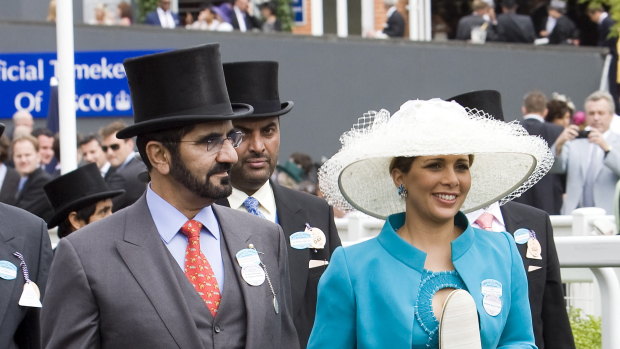 Sheikh Mohammed and Princess Haya at Royal Ascot in England in 2009.