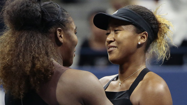 Tantalising: Serena Williams and US Open winner Naomi Osaka could meet in Brisbane.