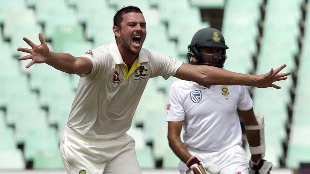 New deal: Josh Hazlewood says the new captaincy structure will ease the tension in the leadership group.
