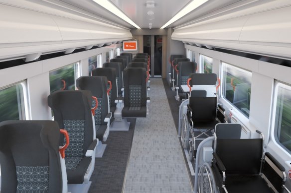 La inclinación de los asientos de los pasajeros ha sido un importante punto de discordia entre el gobierno y el constructor ferroviario español.