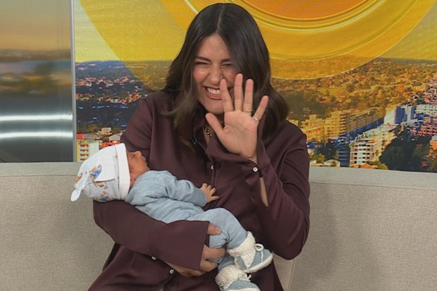 Sarah Abo introduces son Sonny on Today