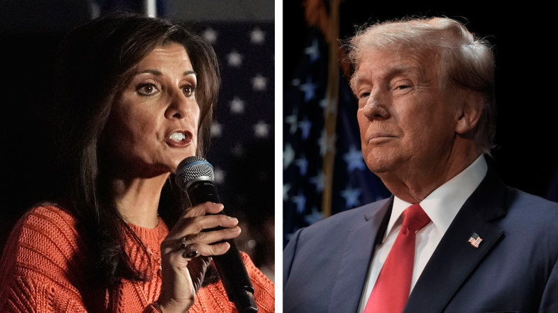 ‘Two-person race’: Haley and Trump face off in New Hampshire