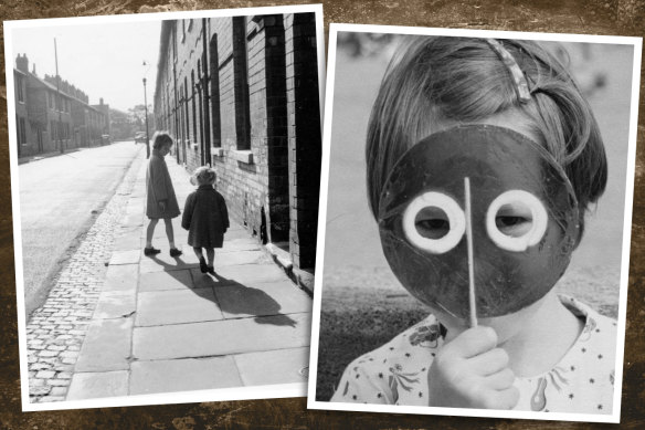 Julia and Jennifer on the street in York, and Jennifer with a lollypop in a photograph Tony submitted in a competition. 