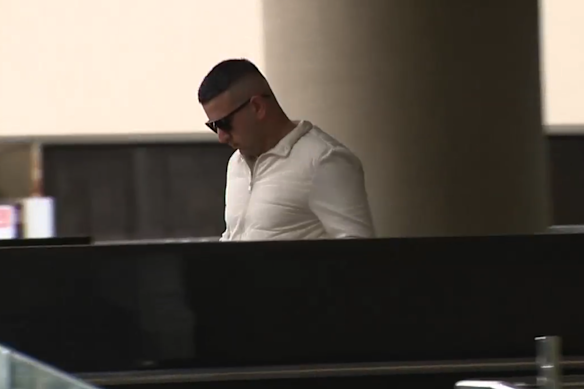 Maytham Hamad coming out of Perth Magistrates Court following a previous appearance.