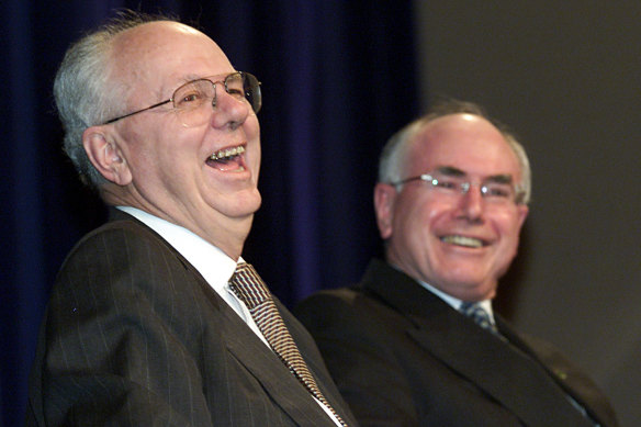 Tony Staley with former prime minister John Howard.