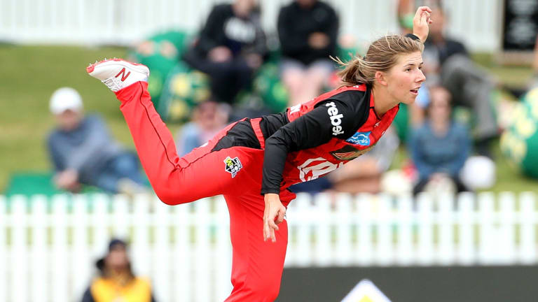 Spun out: Georgia Wareham contributed handy runs with the bat for the Renegades, but failed to make an impact with the ball.