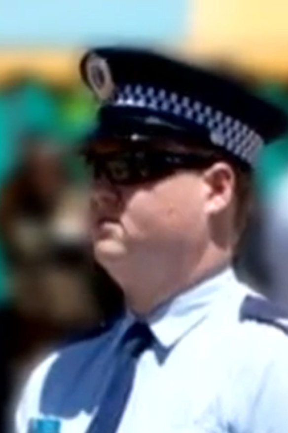 Senior Constable Kristian White, who allegedly Tasered great-grandmother Clare Nowland.