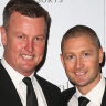 Best mates: Anthony Bell and Michael Clarke have forged a decades-long friendship.
