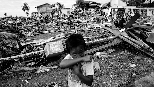 A young survivor of the 2004 tsunami. 