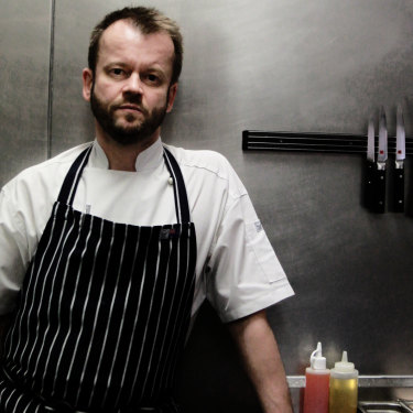 Jeremy Strode at his highly regarded
Bistrode restaurant in Sydney in 2012.