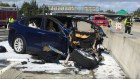 US authorities investigate crashes involving semi or fully autonomous vehicles such as this one in California in 2018.