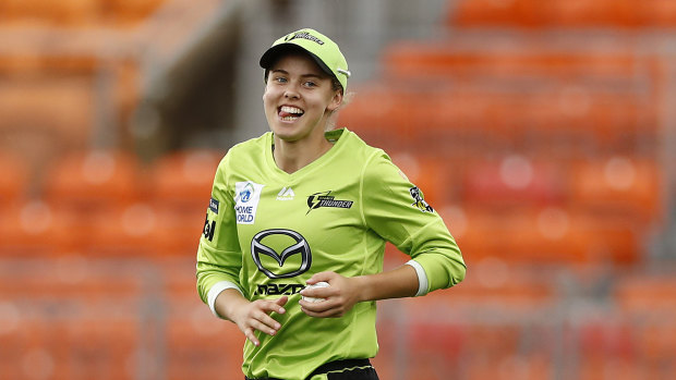 The youngster rose to fame across the Australian cricketing scene after a video of her in the nets at 16 went viral online. 