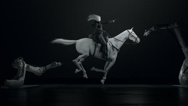 An image from Patrick Clair and Raoul Marks’ Westworld title sequence, which has been nominated in previous years for an Emmy.