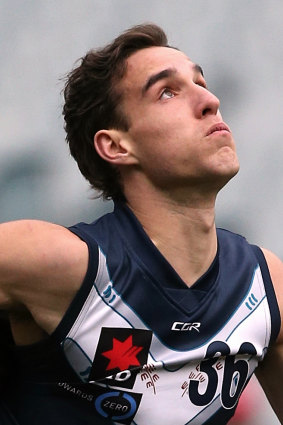 Ben King playing as a forward in 2018.