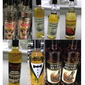 Some of the recalled liquor products, which were available for sale in the ACT.