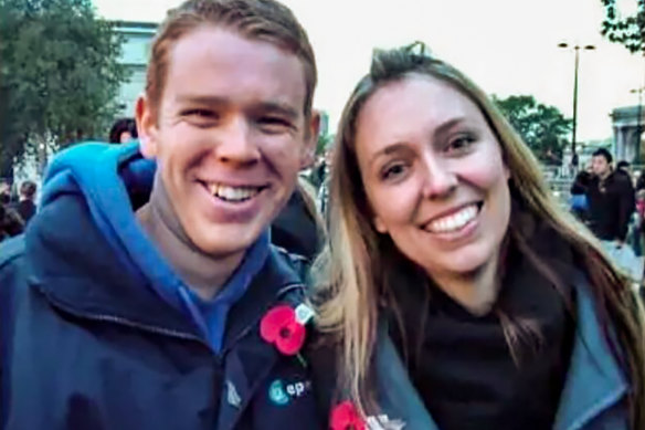 Hipkins and Ardern in 2006 at the unveiling of the New Zealand Memorial in London’s Hyde Park on Remembrance Day.
