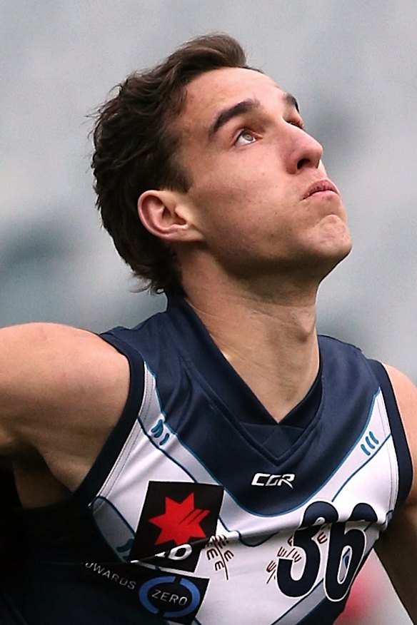 Ben King playing as a forward in 2018.