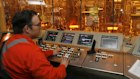 A finishing mill operator at BlueScope’s North Star steel mill in Ohio.