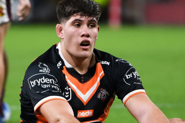 Wests Tigers forward Tuki Simpkins is in hot water after an incident in the early hours of Sunday morning.