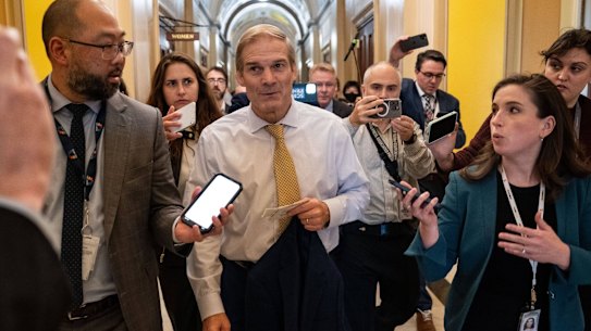 Jim Jordan failed on the first ballot to win the US House speakership as a group of holdouts delivered a jarring rebuke to the conservative hardliner backed by former President Donald Trump. 