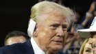 Presidential candidate Donald Trump arrives for the final day of the Republican National Convention.