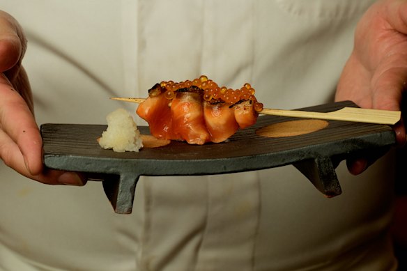 Ocean trout skewer.
