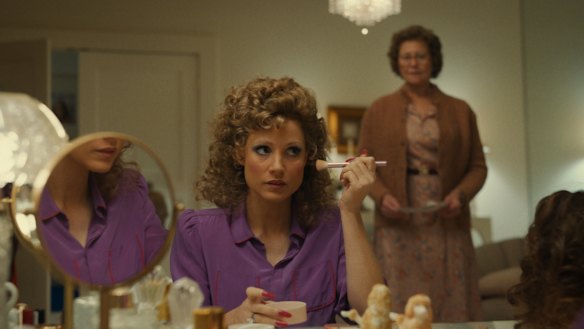 Jessica Chastain as Tammy Faye.