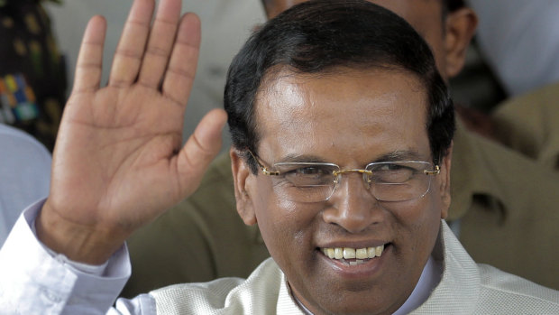 Sri Lanka's then-incoming President Maithripala Sirisena in 2015.