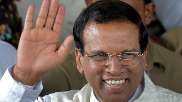 Sri Lanka's then-incoming President Maithripala Sirisena in 2015.