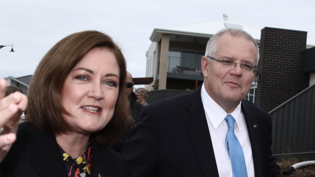 Mates: Prime Minister Scott Morrison and Senate hopeful Sarah Henderson.
