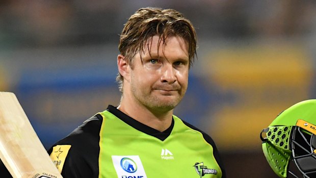 Shane Watson is in the running for the Sydney Thunder coaching role.