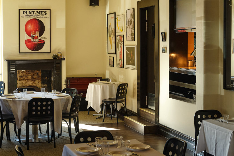 The revamped dining room at the North Fitzroy Arms. 